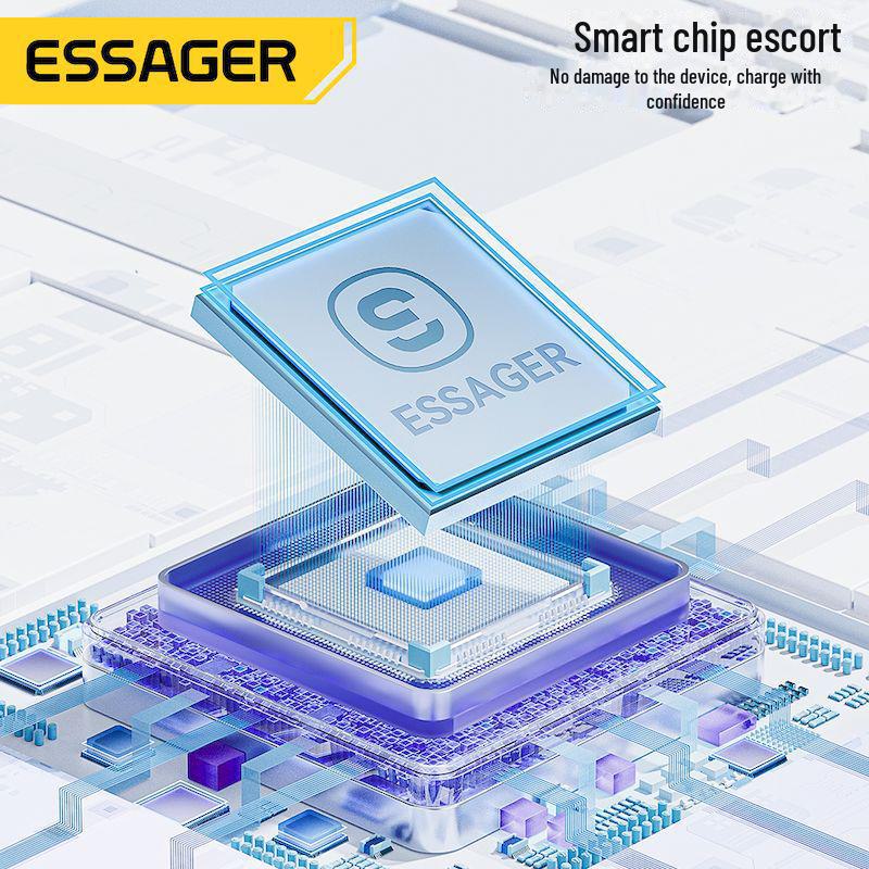 ESSAGER A-C7A Type-C Fast Charging Cable for Apple and Huawei Mobile Phones