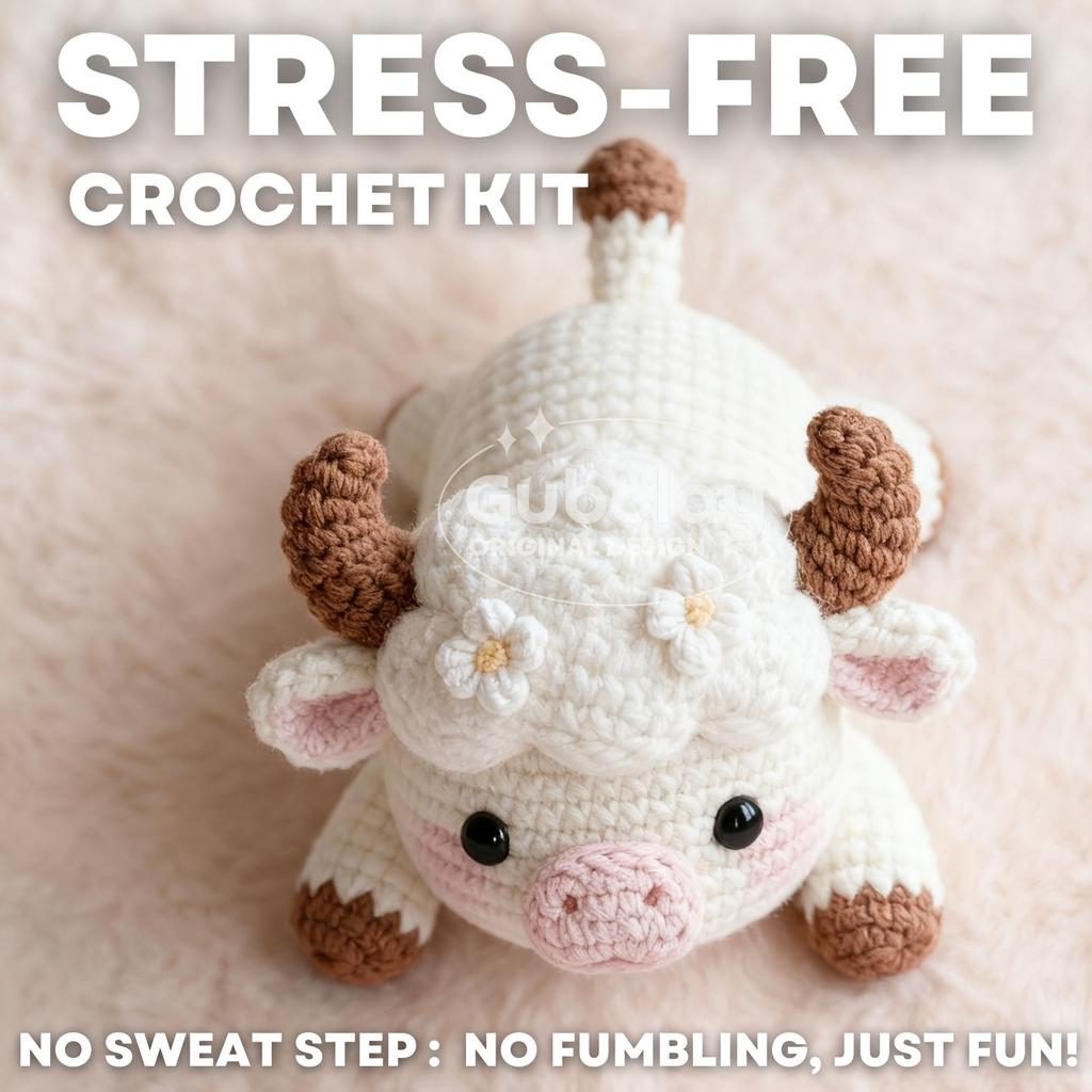 Crochet Material Package, Crochet Doll Collection, DIY Yarn Ball, Hand Woven Doll Ornament