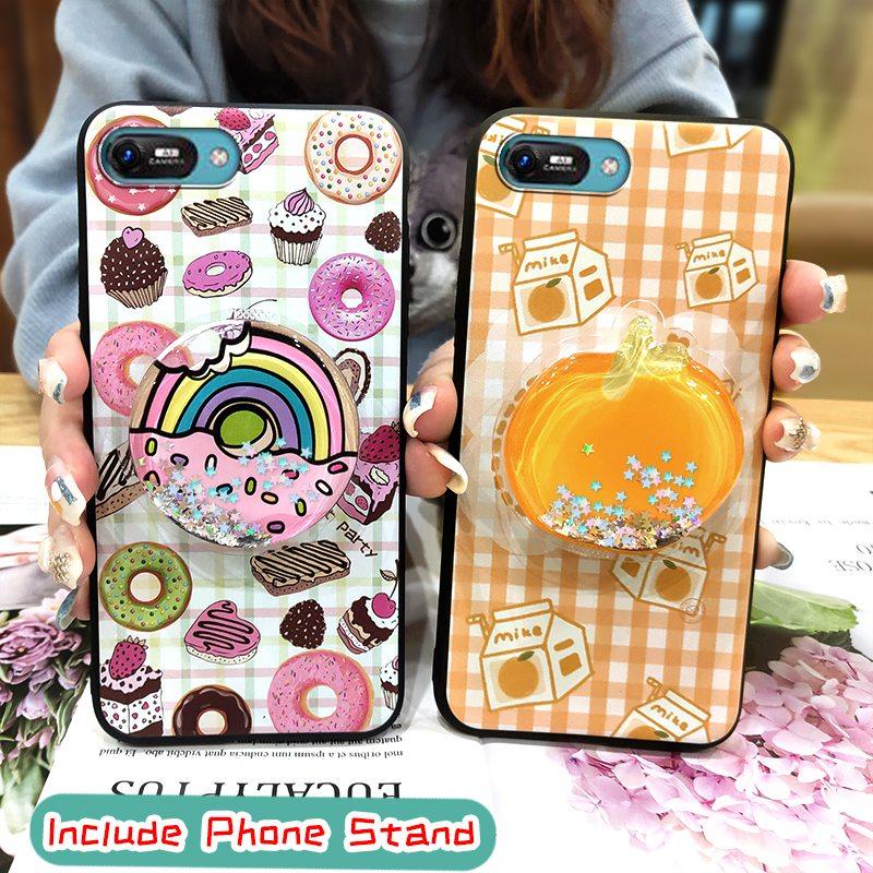 TPU Glitzer Handyhülle für Itel A25/A35/A25 Pro niedlich Hautgefühl Silikon Drehbarer Ständer Stoßfest Handylinsenschutz