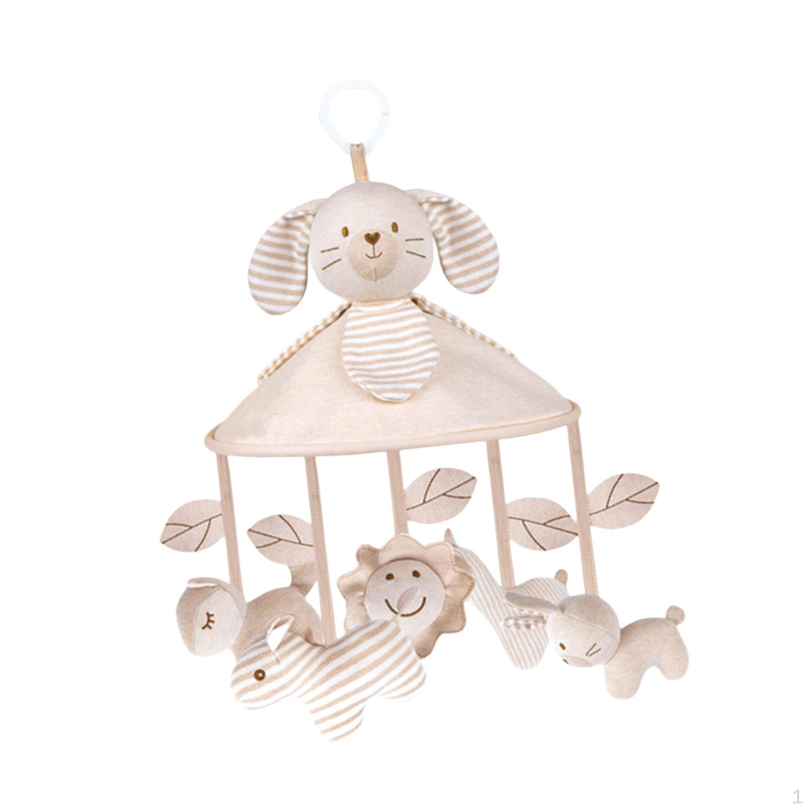 

Детские мобильные игрушки для детской кроватки, мягкие мультяшные украшения, сенсорные игрушки, колокольчики для детской комнаты для младенцев No Music Box Stand