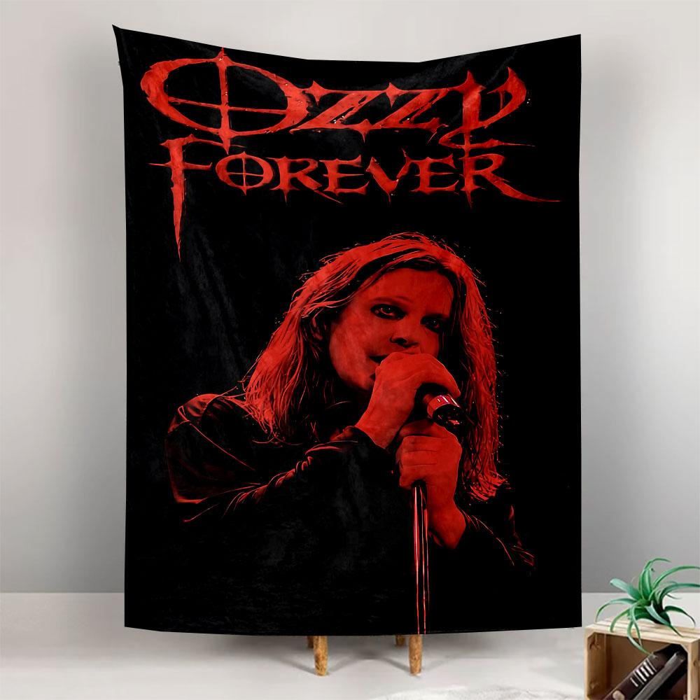 Ozzy Osbourne Rock Legend Tapestry Wall Hanging, Vintage Heavy Metal Poster Design, Wall Decor for Bedroom Living Room Dorm