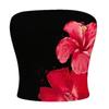 Mode Ärmelloses Bedrucktes Sommer Schlauchtop Lässig Elegant Figurbetontes Kurzes T-Shirt Lässige Einfache Crop Tops Damen Streetwear Trägerloses Top Damenbekleidung