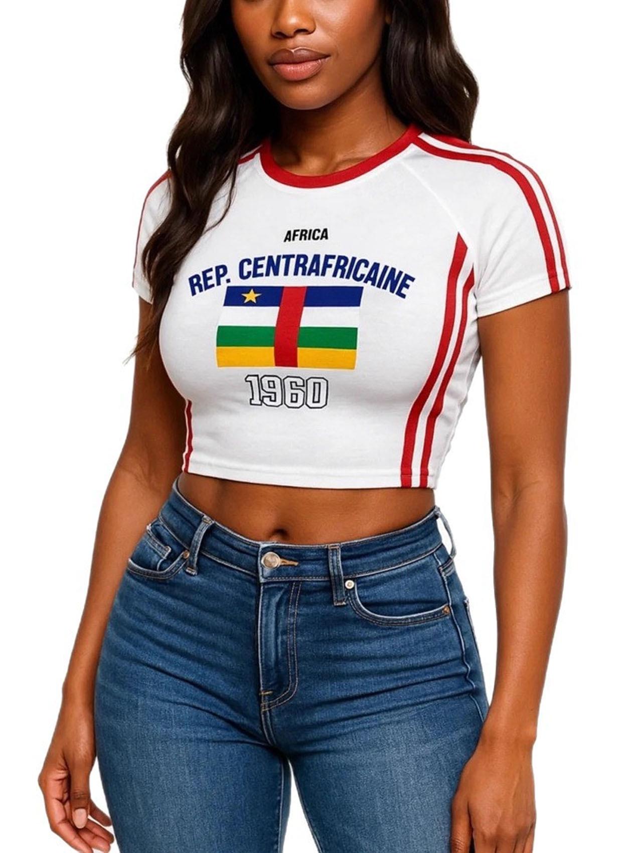 

2025 Women s Geometric Print Quick-Dry Round Neck T-Shirt - New Street Style, Sexy Hot Girl Top Medium синий