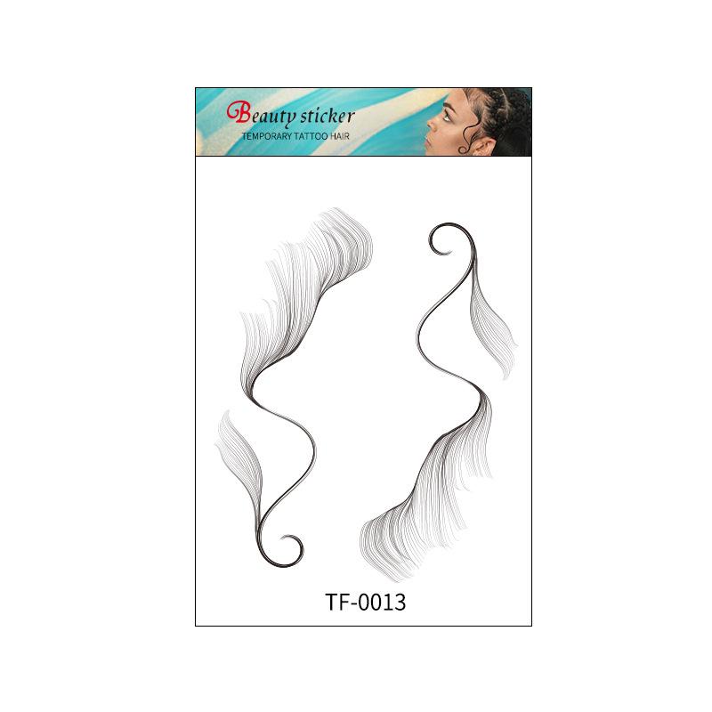 2021 Tattoo Sticker Bangs Simulated Hair Sticker Baby Hair Edge Hairline Sticker