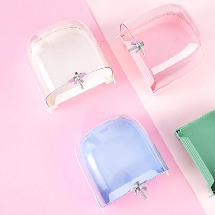 Bird Cage Mounted Shower Room Antisplashing Hangable Cage Bath Tub for Parakeets