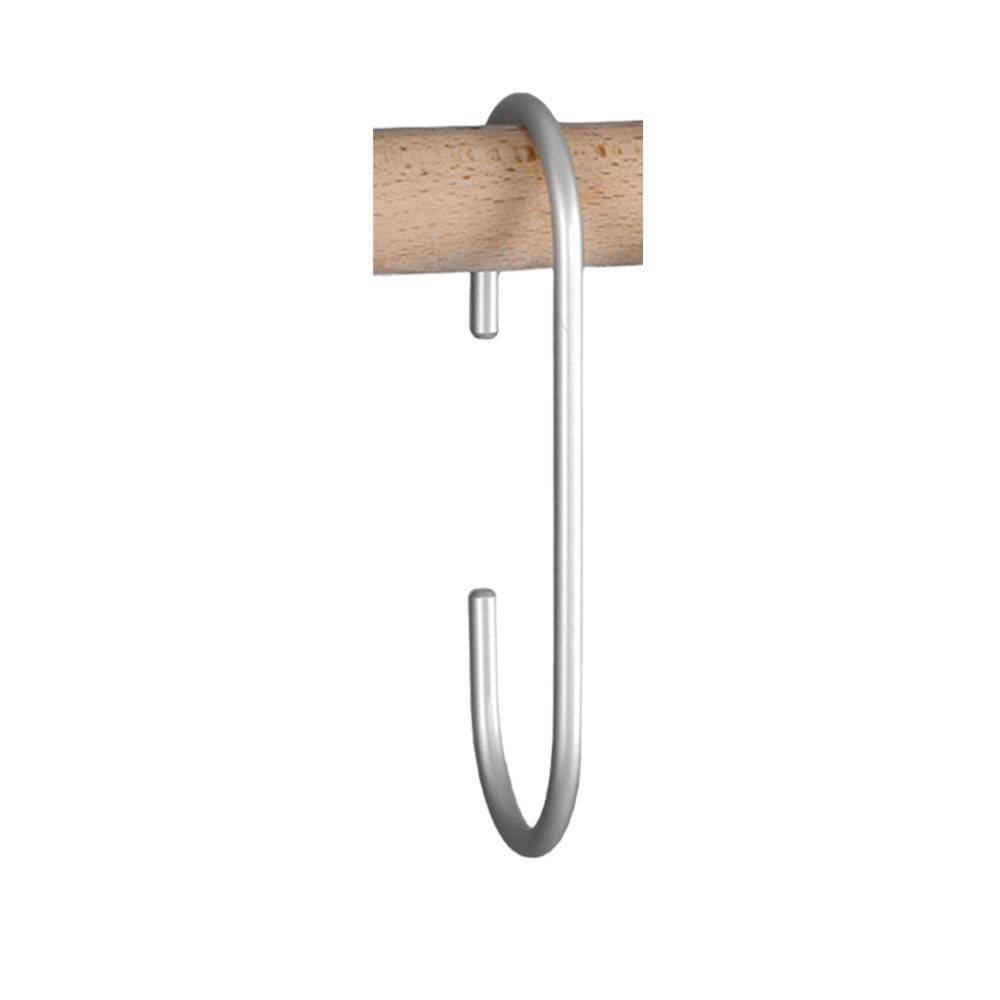 

Double C-hook C-Shape Hook Multifunction C Shaped Drying Hooks New Storage Hangers Home silver-1pc