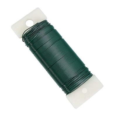Flower Arrangements Floral Wire Plastic Coated Wire Xmas Green Rope Paddle Wire for Crafts