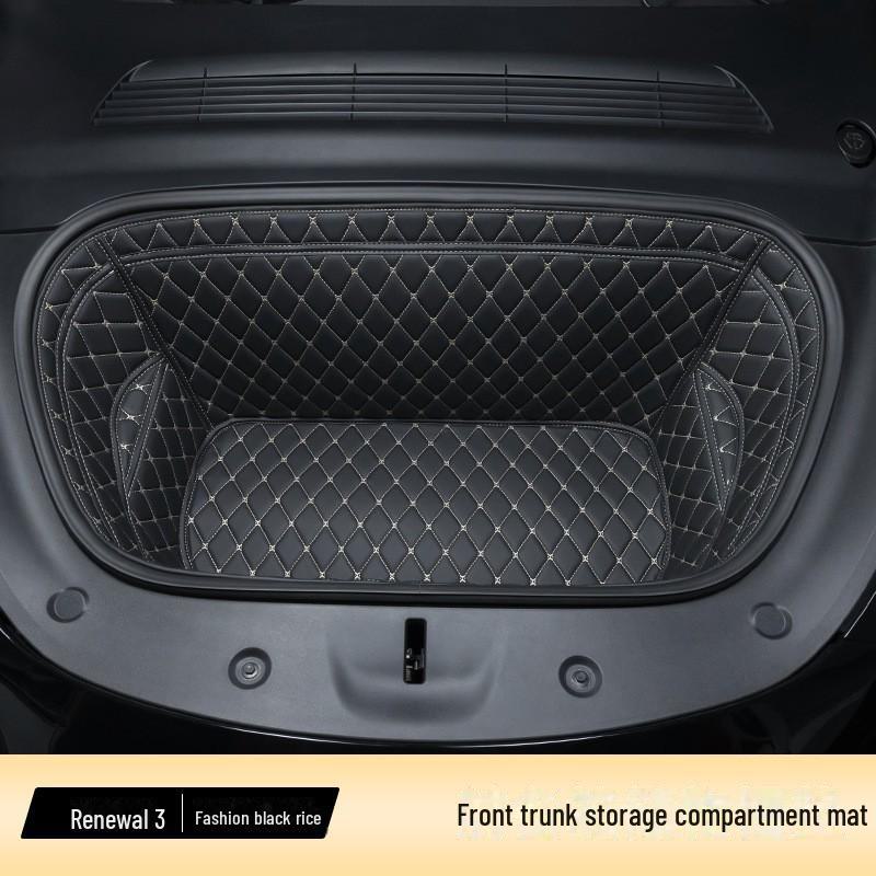 Kofferraumschutzpolster aus Leder für den Innenraum des Tesla Model 3/Y