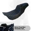 Motorcycle Two-Up Driver Passenger Seat Front Rear Cushion Seat For Harley Touring Road Electra Street Glide FLHT Ultra 2009-23