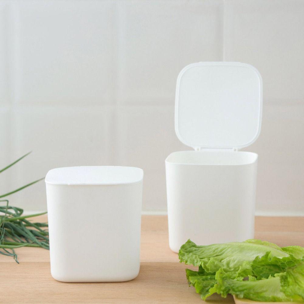 Plastic Mini Desktop Bin Portable Bedroom Trash Can Storage Box Garbage Holder  Office