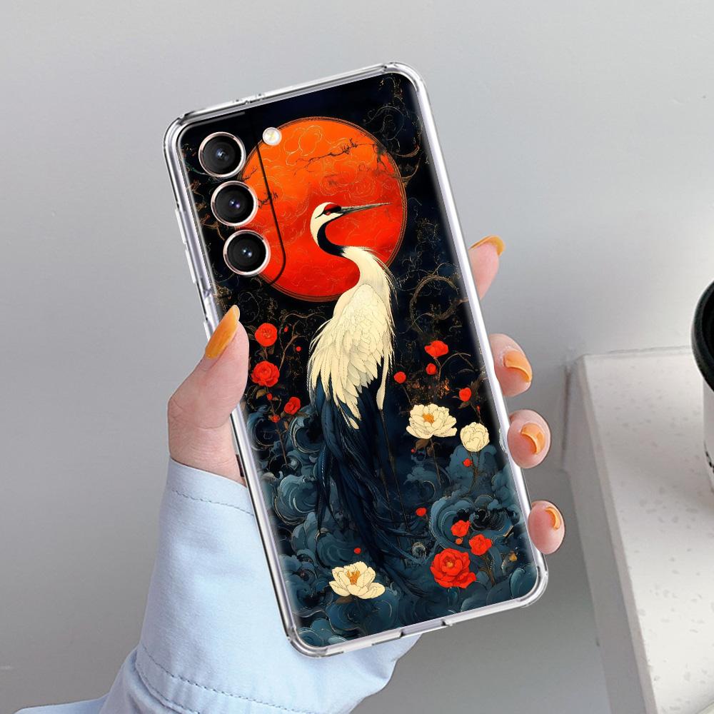 Phone Case For Samsung Galaxy S26 S25 S24 S23 S22 Ultra S20 S21 FE 5G Plus Soft Clear Cover Japanese Style Art Japan