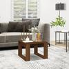825827 vidaXL Side Table Brown Oak 50x50x35 Cm Engineered Wood