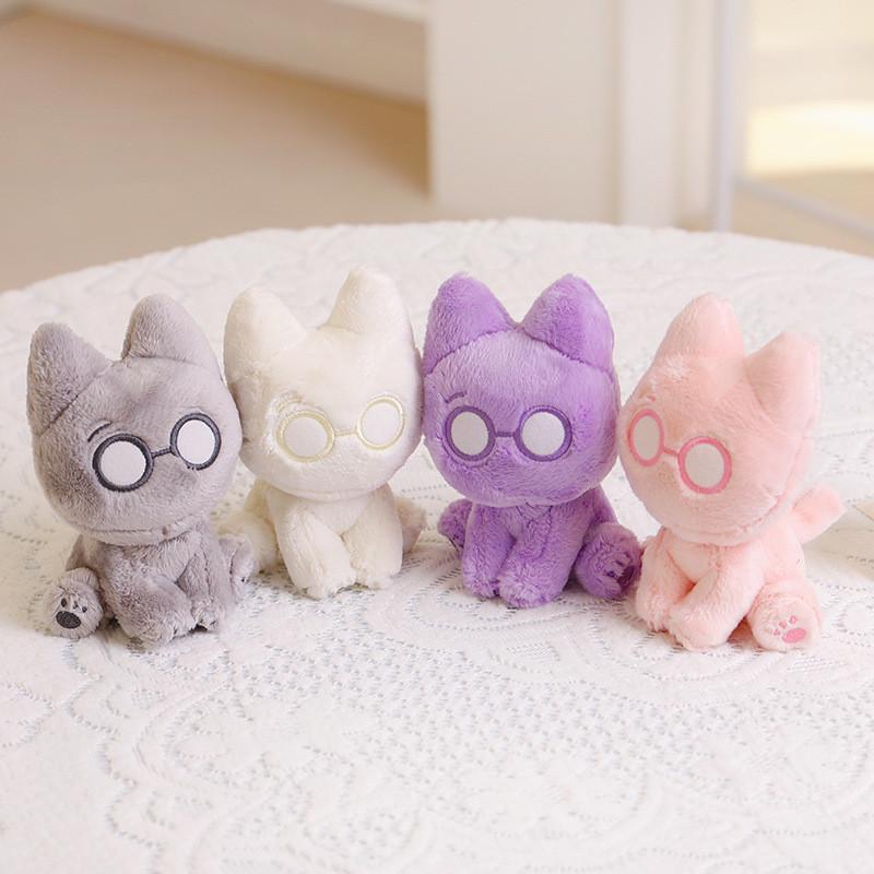 Plush Cat Cement Toy Cartoon Animal Stuffed Doll Bedroom Decoration 13cm Gift