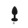 3Pcs/Set Safe Butt Plug With Crystal Detachable Jewelry Anal Plug Vagina Clitoris Vibrator Sex Toy
