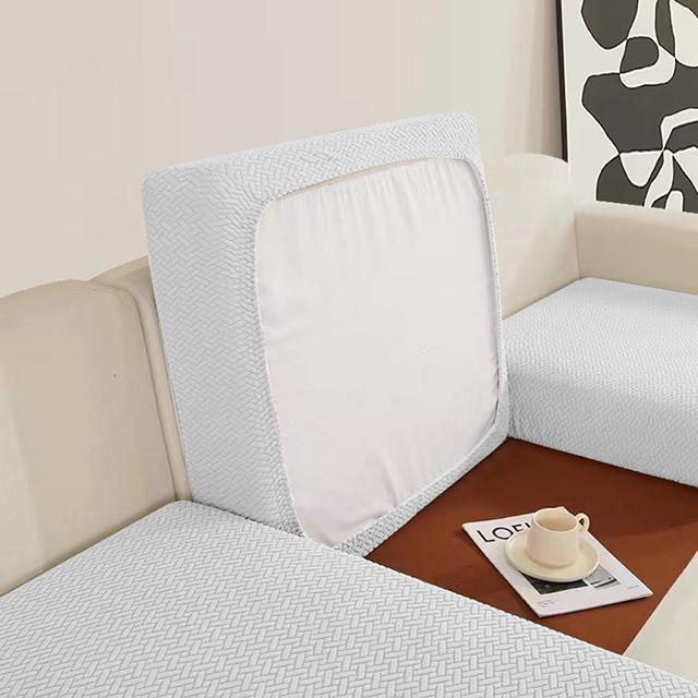 Jacquard Sofa Cushion Covers Elastic Sofa Seat Cover For Living Room Couch Plaid Sofas Slipcovers Airchair Seat Cover Home Hotel
