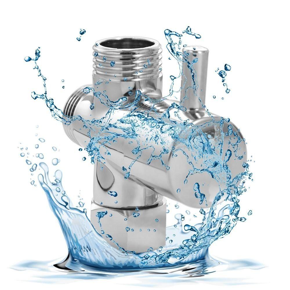 Three Function 3 Way Shower Head Diverter Valve Copper Shower Tap Connector  Faucet