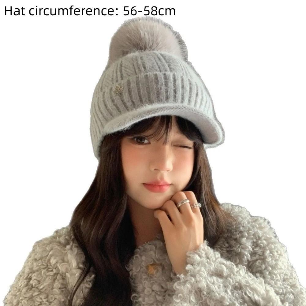 Thickened Winter Hats Ear Protection Women's Hats Fashion Plush Baseball Cap  Autumn