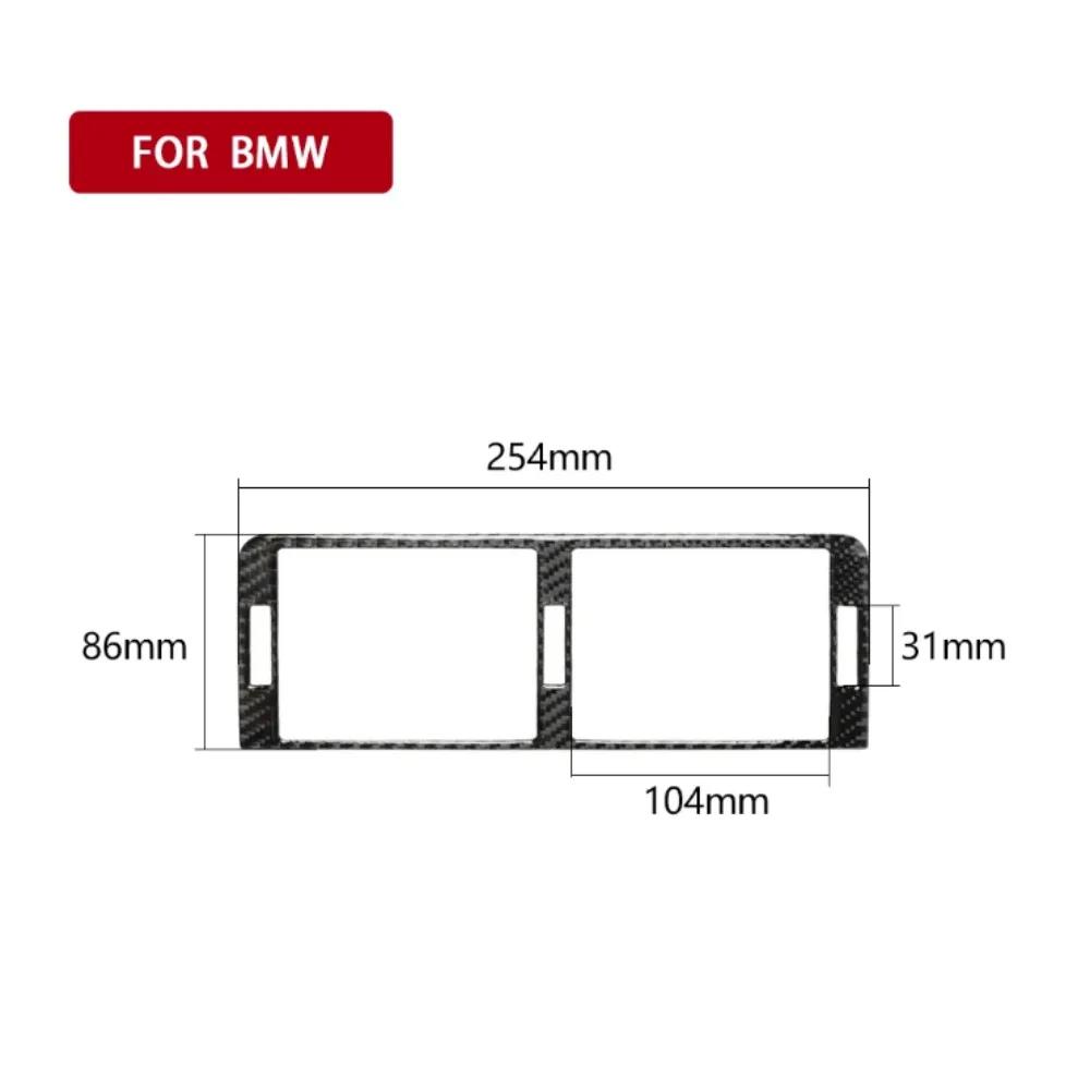 1Pc Air Vent Trim Auto Carbon Fiber Console Air Vent Sticker Trim for -BMW 3 Series E46 98-04 Car Interior Accessories