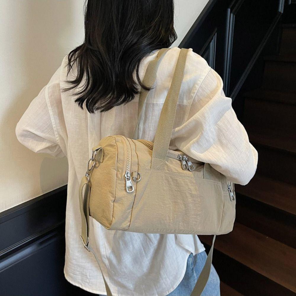 Nylon Women's Fitness Handbag Wet Dry Separation Gym Storage Bag Casual Shoulder Bag Training