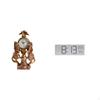 Horse Clock Desktop Figurine Decoration Crafts Collection Statue Animal Table with Digital