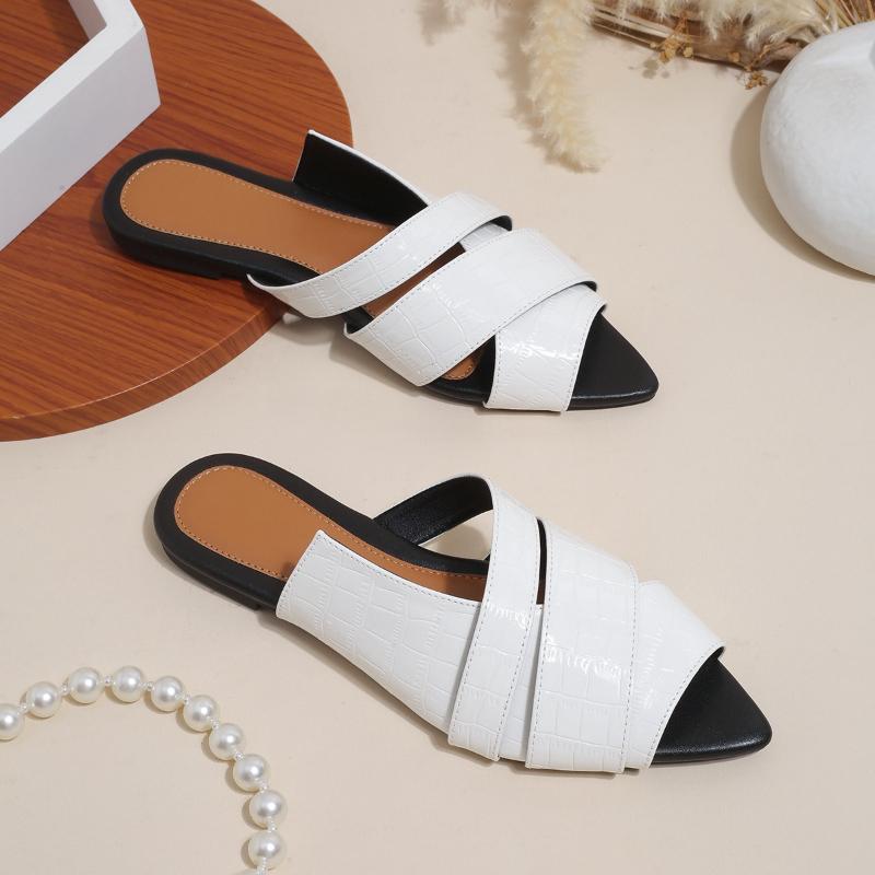 

Fashion Soft Soled Versatile Shoes Summer New Pointed Comfor Flat Shoes Fashion Outdoor Casual Sandals Lightweight Women s Slippers 39