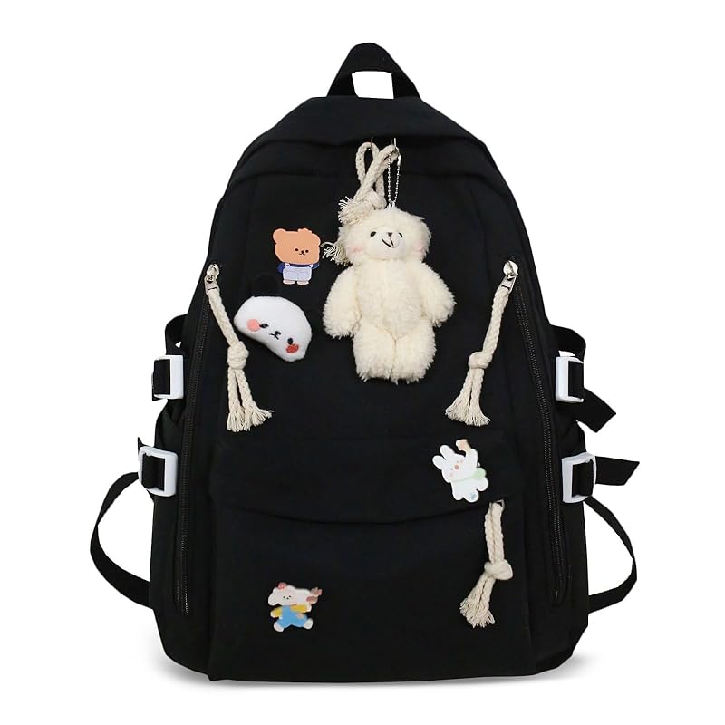 

[FANDARE] backpack ladies rucksack large capacity lightweight girl Commuting to school student backpack unisex casual Popularity Fashionable simple