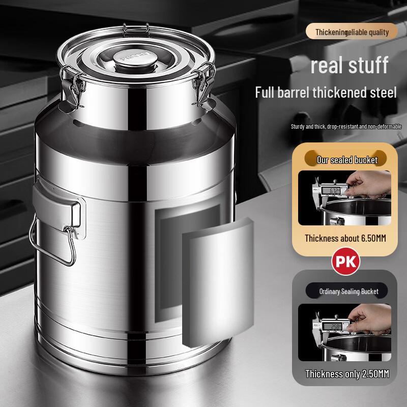 Xihe 5L Food Grade Stainless Steel Sealed Storage Container