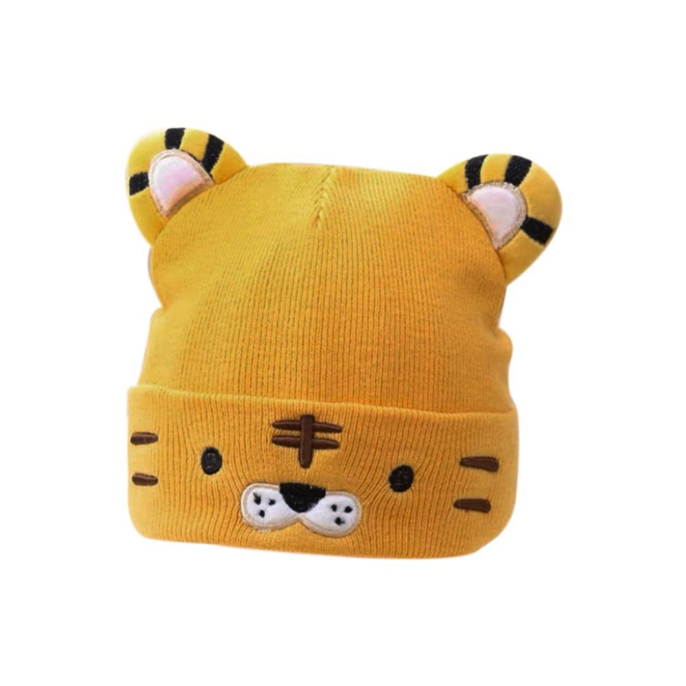 

Coldproof Kids Knitted Beanies Thick Ear Protection Hat Baby Children Beanie Caps Winter Autumn жовтий