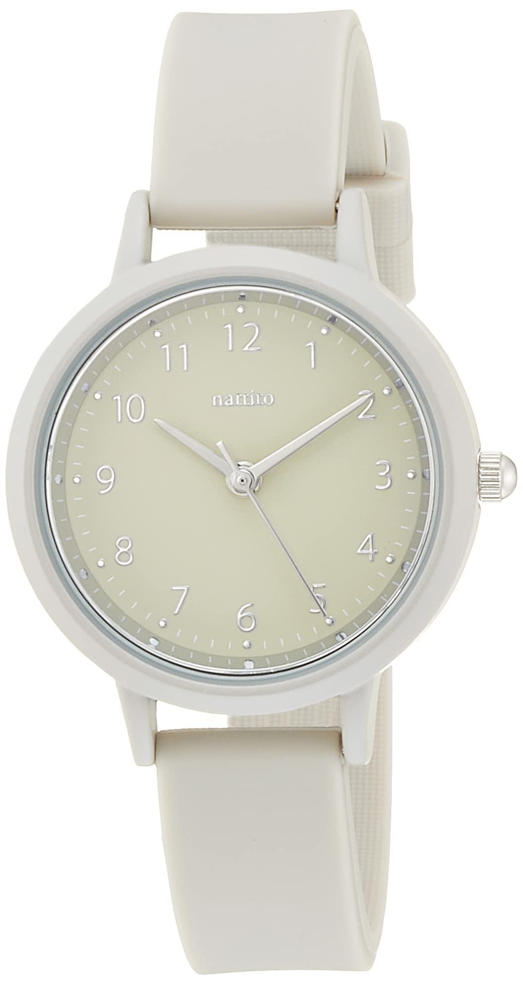 

[Fieldwork] Watch Analog Tone Silicone Band YM061-1 Women s White