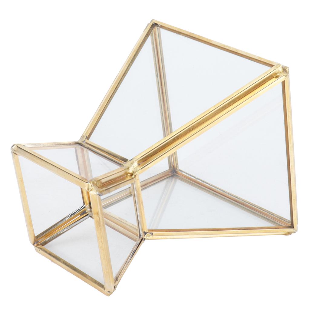 Glas Pflanzenbehälter Mini Geometrischer Displayhalter für Esstisch Fenster Balkondekoration