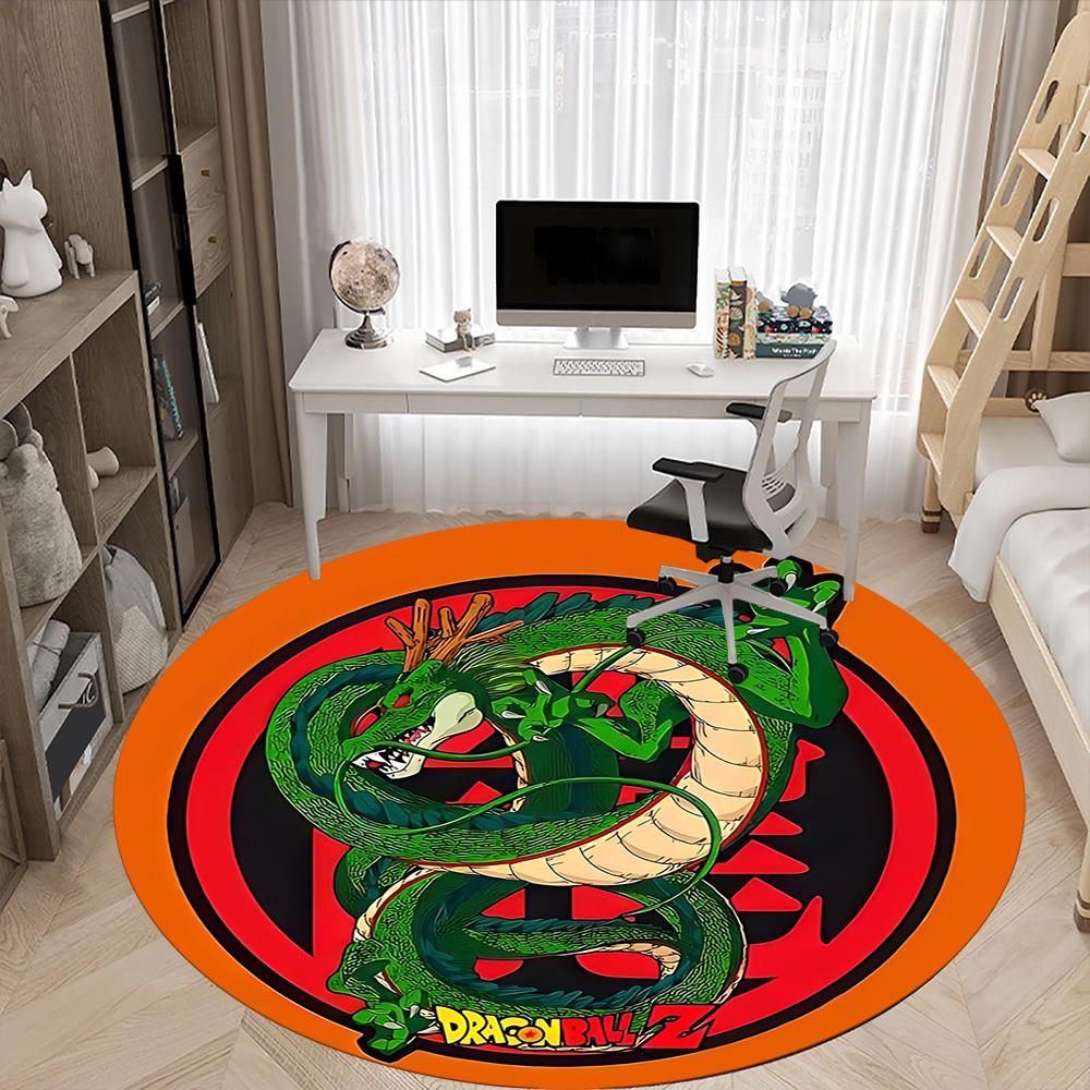 

1 шт. Килим Круглий Dragon Ball Z, Шенрон Офісний, Нековзкий, М який та Міцний Офісний Килим для Декору Інтер єру, Ідеально підходить для Офісу, Красива Прикраса 80cm