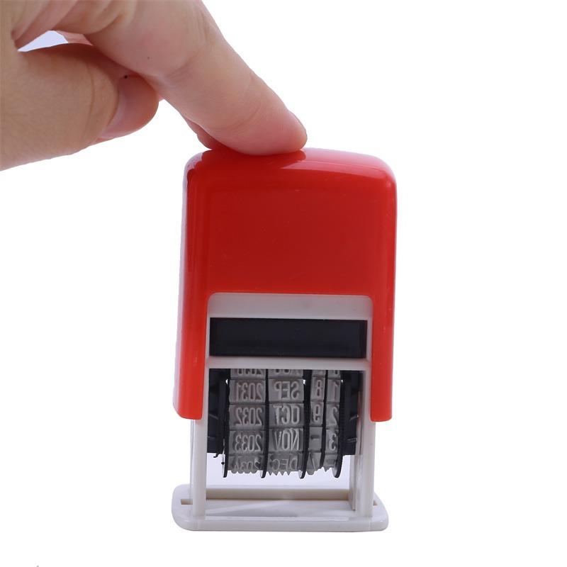 Reusable Practical DIY Hand Account Date Stamps ABS Adjustable Universal Office Supplies Self-Inking Tool for Student