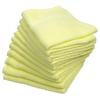 WKG Senshu Face Towels, 10-Piece Set, Made In Japan, Approximately 84cm X 34cm, 100% Cotton, Soft Towels, Solid Color (Light Yellow)