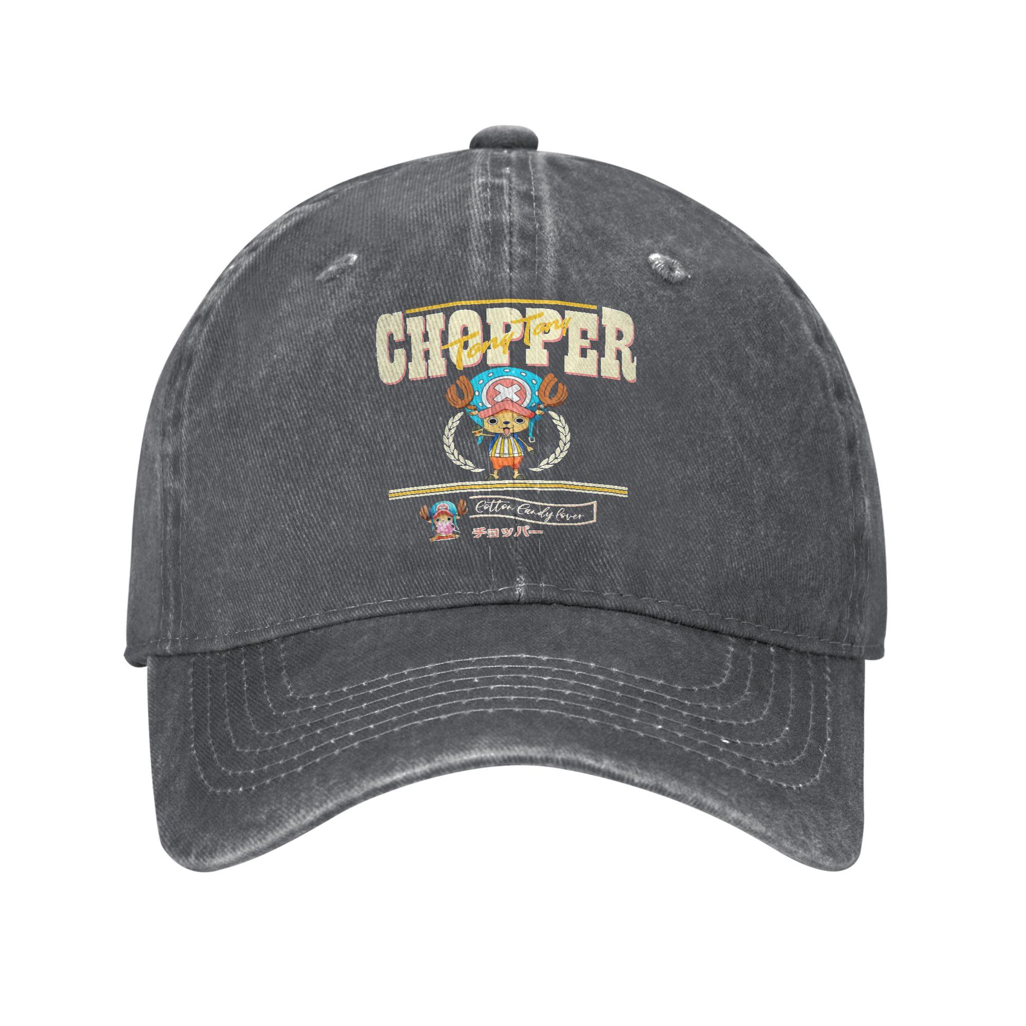 

Tony Tony Chopper Cotton Candy Lover One Piece Baseball Cap Retro Distressed Washed Headwear Unisex Style Outdoor Gift Caps Hat One Size темно серый