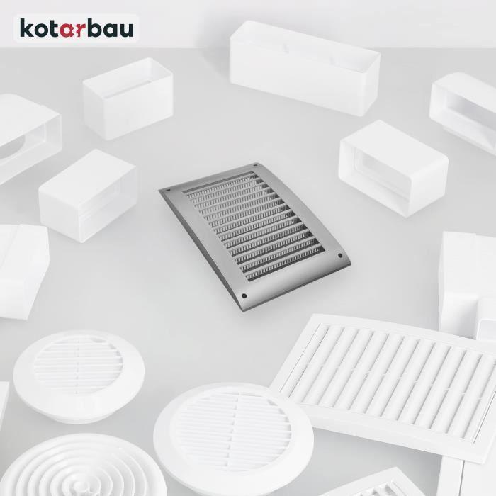 Ventilation Grille - KOTARBAU - 170 X 250 Mm - Plastic - Moisture Resistant - Mosquito Net