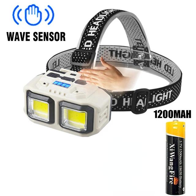 

Мощный светодиодный налобный фонарь, USB перезаряжаемый фонарик, водостойкий налобный фонарь, фонарик для кемпинга, рыбалки, добычи полезных ископаемых, лампа-факел