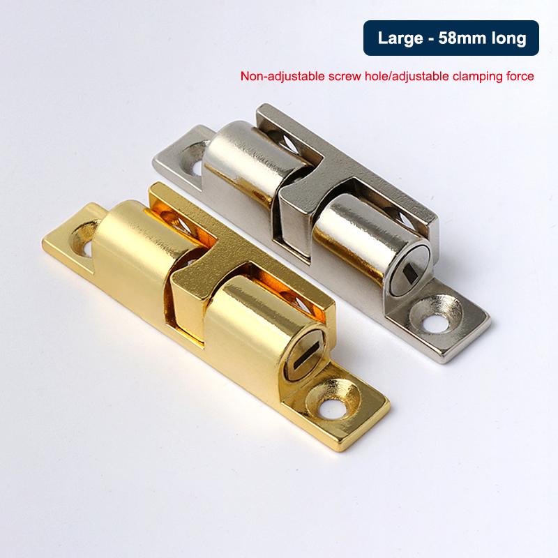1 Set Door Lock Door Touch Latch Cabinets Interlock Switch Chassis Cabinet Spring Ball Locker Adjustable Brass Door Buckle