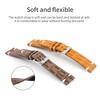 Crocodile Genuine Leather Watch Band Bracelet 18mm 20mm 22mm 24mm Black Coffee Alligator Cowhide Watch Strap for Men Women