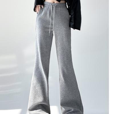 Bell-bottom Pants for Women's Horseshoe Pants New Spring and Autumn Slim and Casual American Sports Pants
