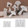 Innovative Mushroom Silicone Display Ornament Mold Set for DIY Crafts and Home Decor with Easy Release Design