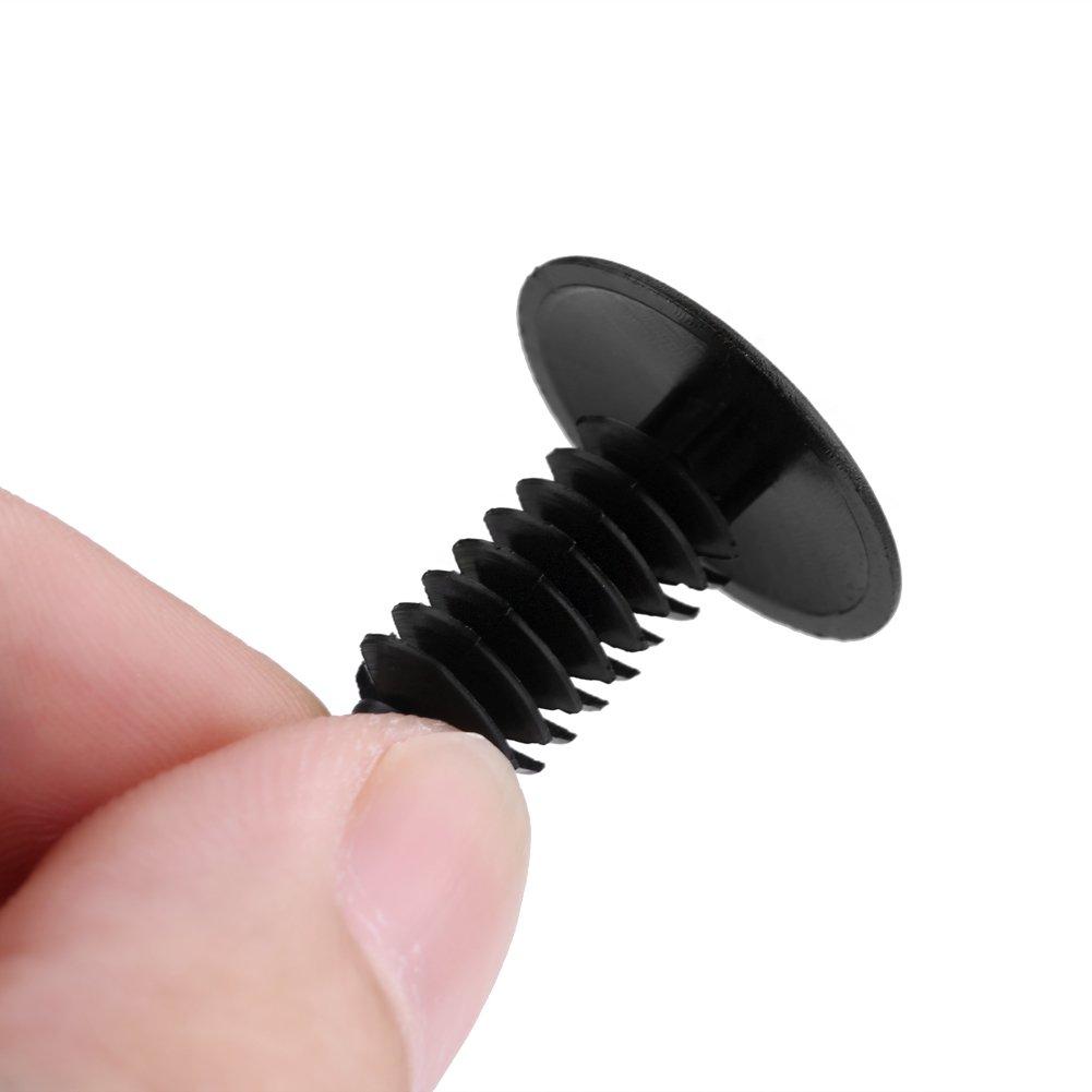 100 Pcs Plastic Automotive Rivets Push In Rivet Bumper Door Fender Retainer Clip For