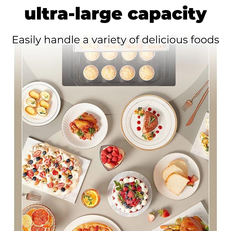 15L Electric Oven For Household Large Capacity Baking And Steaming Double Layer Fully Automatic Household Microwave Oven