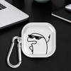 Sunglasses Stickman Clear Earphone Cases Cover With Hook Case For Samsung Galaxy Buds 2 4Pro 3Pro Live 3 FE 2Pro 4 Pro