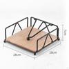 Chic Wooden Base Tissue Rack for Elegant Dining Room Organization