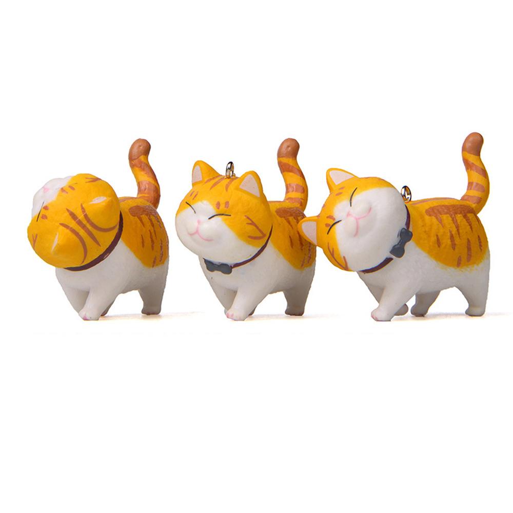 Gifts Cartoon Animal Car Cute Cat Keyring Kitten Key Chain Keychain Bag Hanging Pendant