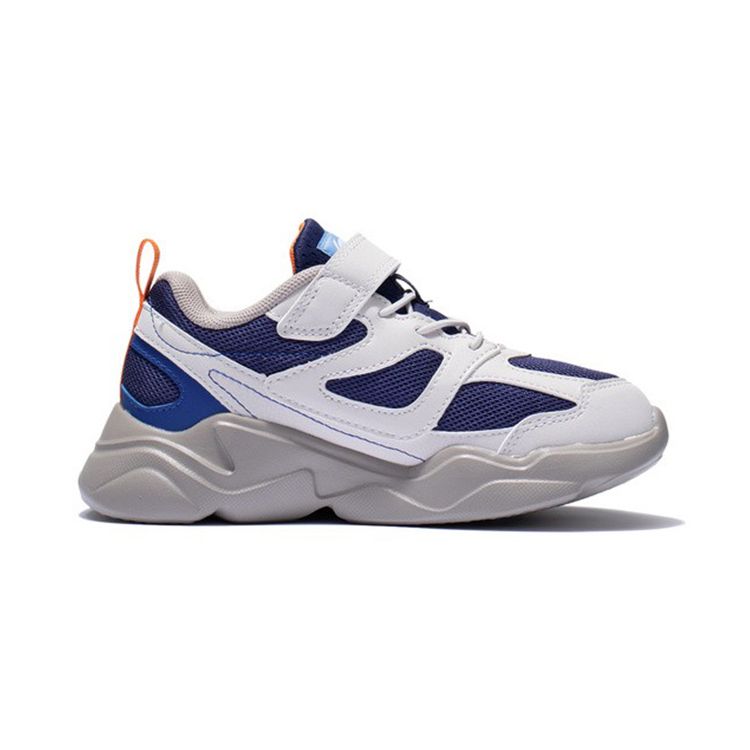 Li Ning Kids Windbreaker Non-Slip Shock Absorbing Wear-Resistant Casual Shoes Kids Shoes White YKNS020-5