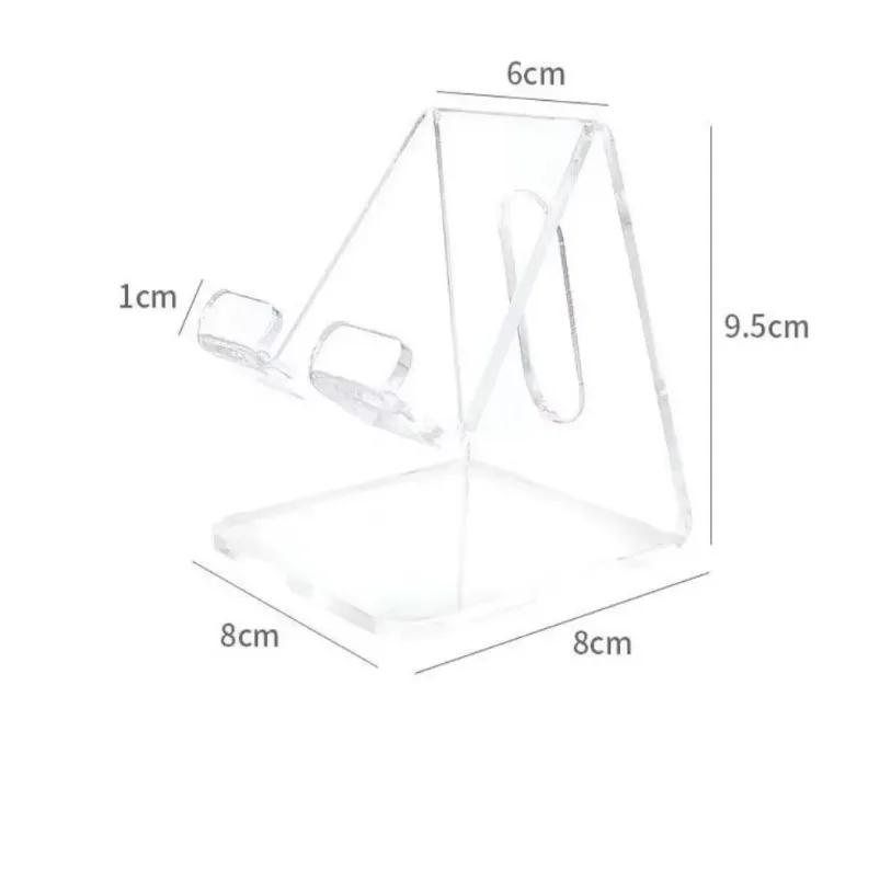 Ins Acrylic Transparent Minimalist Foldable Phone Holder Desktop Lazy Tablet Stand For iPhone iPad Galaxy Tab Smartphone Bracket