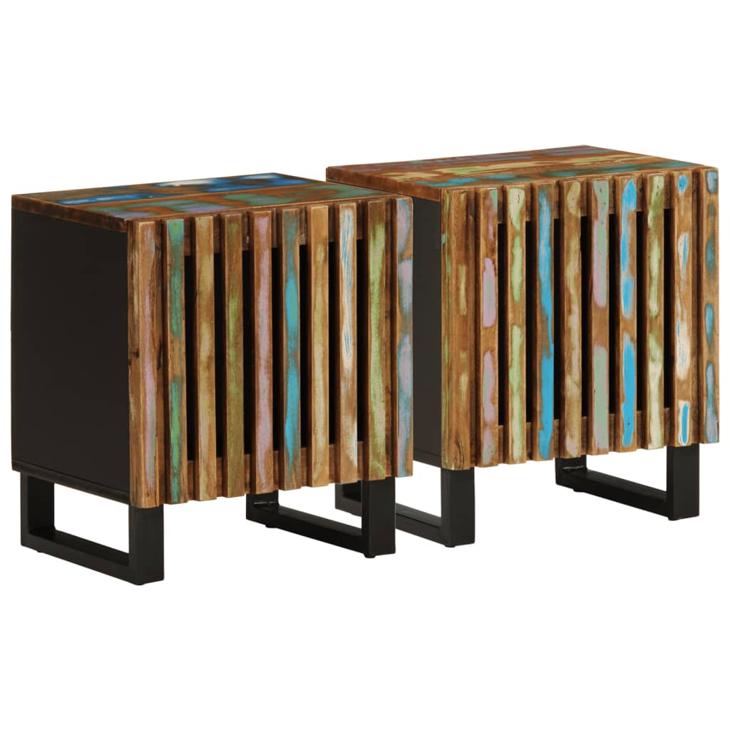 Nightstands 2 Pcs. 40x34x46 Cm Solid Reclaimed Wood