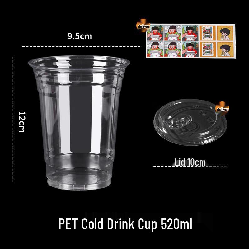 DYMAYKI Disposable Plastic Cold Drink Cups