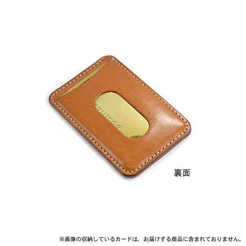 VanNuys Vintage Oiled Leather Compact Double-Sided Card Case (Vintage Black)